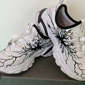 Bronax White With Spider Veins Sneakers